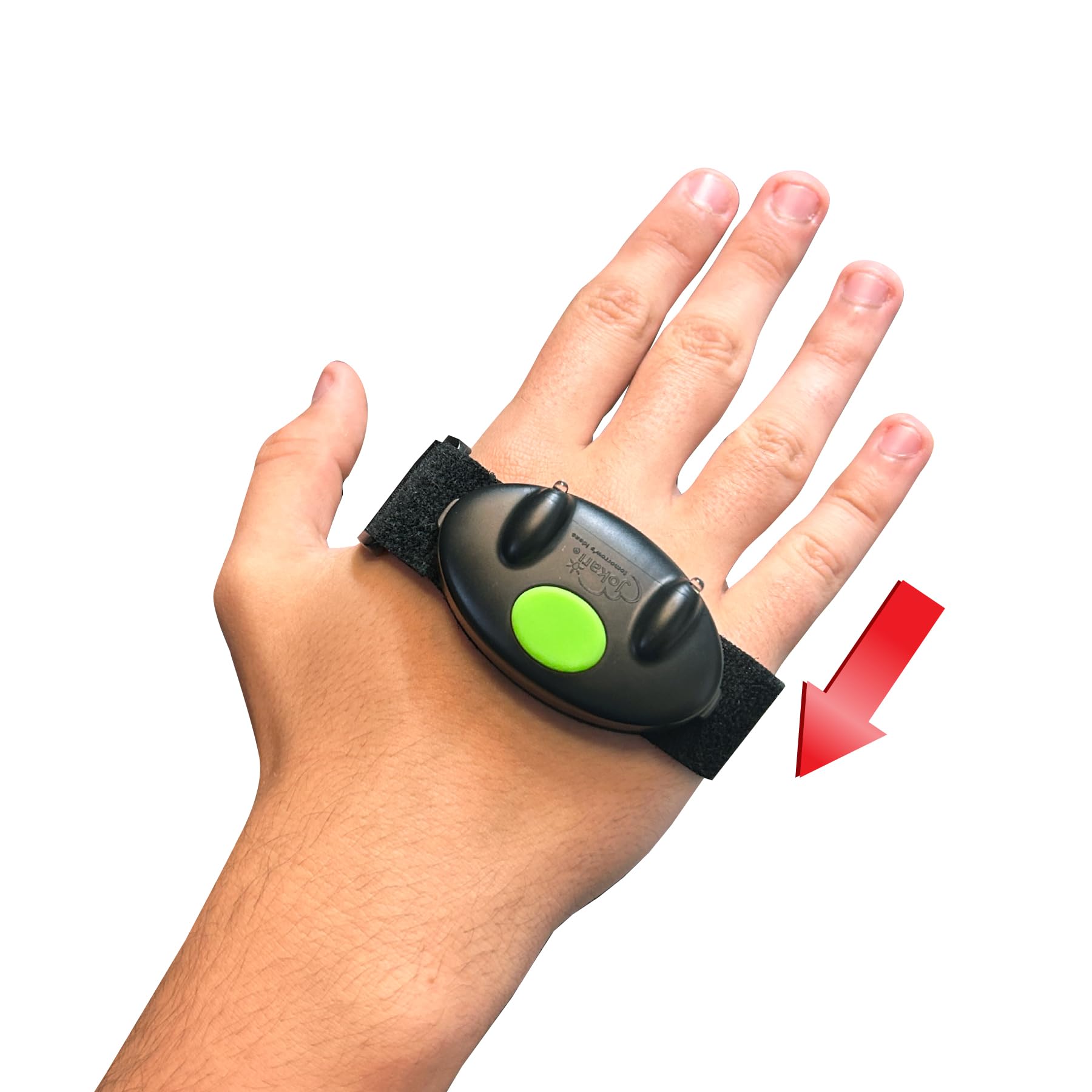 Jokari Hands-Free LED Flashlight with Adjustable Strap. 2 Brightness Settings, Easy On/Off Switch, Secure Hook and Loop Fasteners for Snug Fit. Perfect for Poorly Lit Work Spaces, Camping and More - Image 3