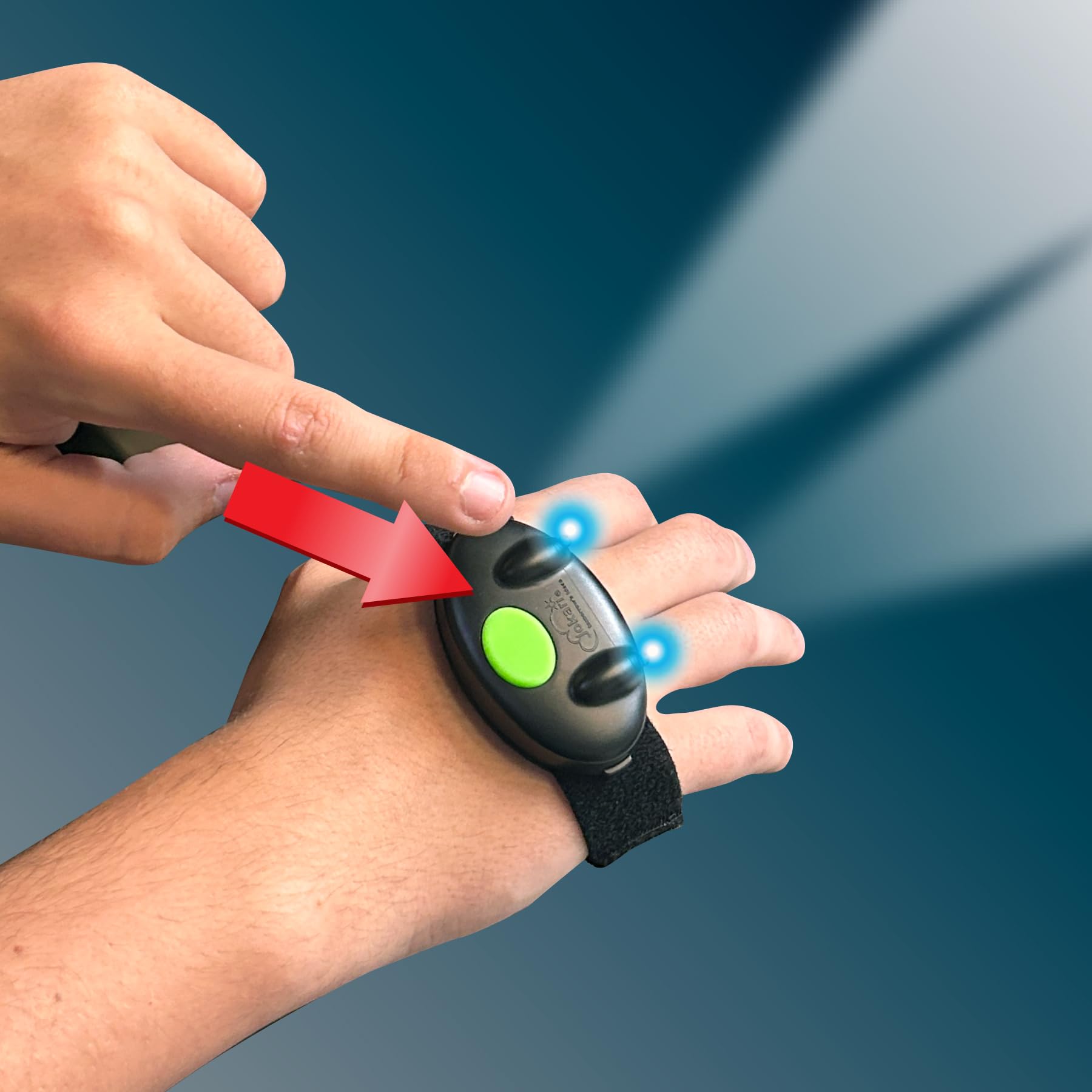 Jokari Hands-Free LED Flashlight with Adjustable Strap. 2 Brightness Settings, Easy On/Off Switch, Secure Hook and Loop Fasteners for Snug Fit. Perfect for Poorly Lit Work Spaces, Camping and More - Image 5